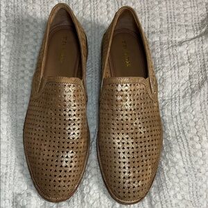 Trask women’s Brown Perforated Loafers size 10
